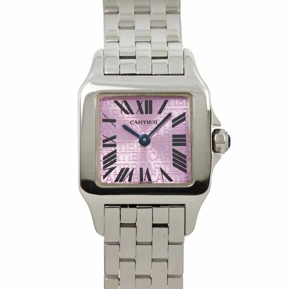 Cartier Santos Demoiselle SM W2510002 Quartz Purple Dial Ladies - Picture 1 of 7